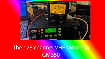 The 128 channel VHF Motorola GM350
