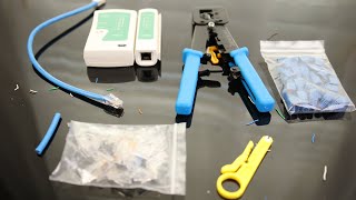 Using The RJ45 Crimp Tool Kit To Make A Patch Cable