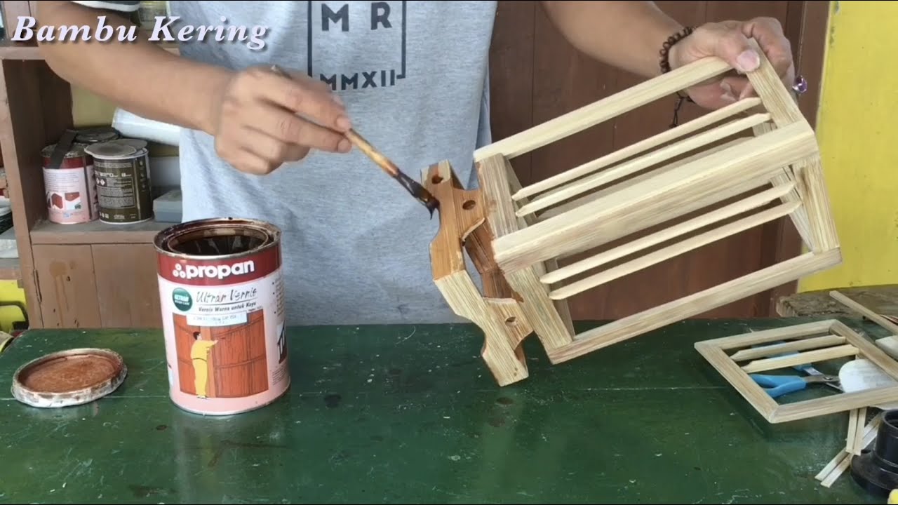 Lampu Hias Meja dari Bambu Cocok Untuk Ruang Tamu