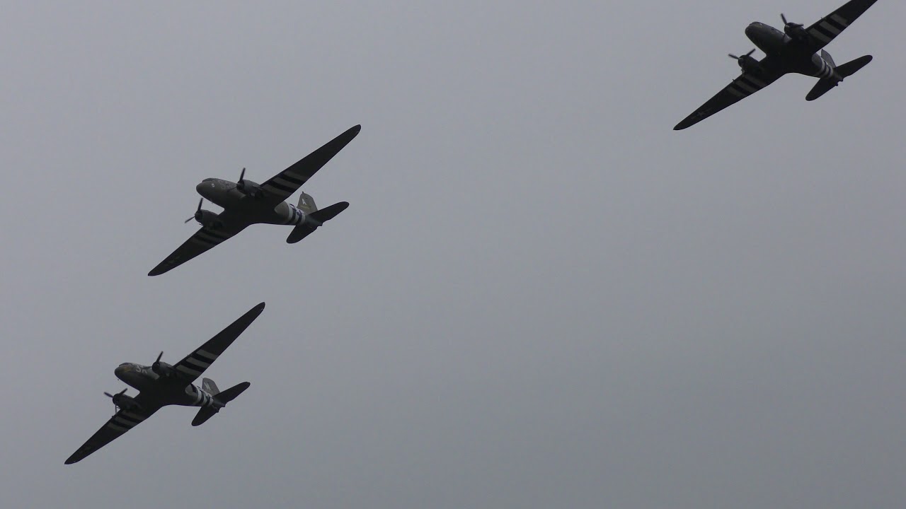 airshow schedule share 3 Ship formation 75th Anniversary D Day Operation Neptune WW2 Normandy Dakota planes display D
