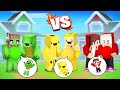 JJ PREGNANT Family vs Mikey PREGNANT Family vs Banana Kid PREGNANT Family in Minecraft - Maizen