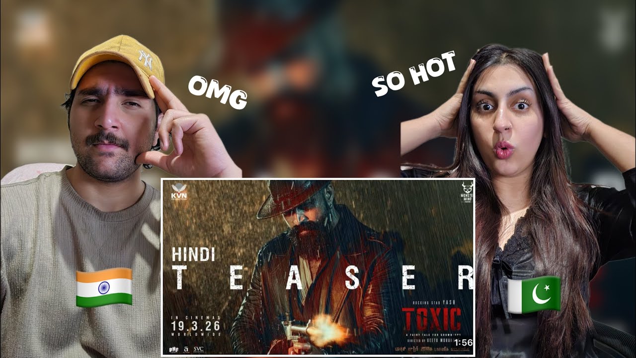 Официальный тизер фильма «Токсичный» на хинди | Рок-звезда Яш | Реакция мужа и жены *ЧЕСТНЫЙ ОТЗЫВ*