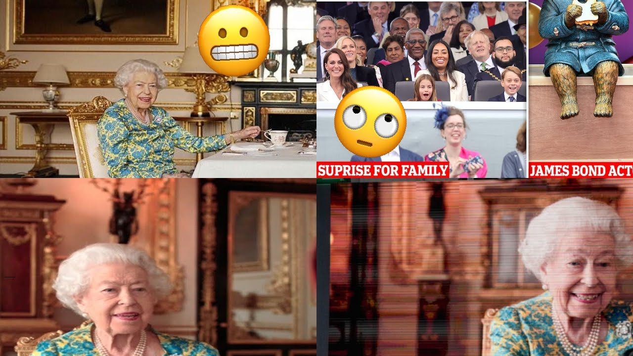 Exact moment William, Kate and their children watched the Queen meet Paddington Bear