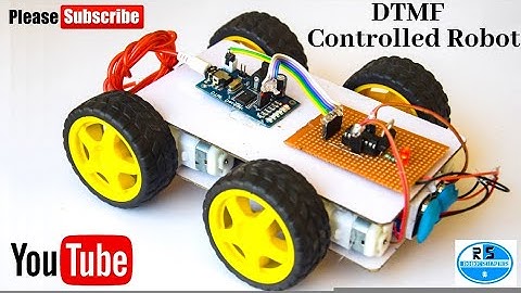 How to Make a DTMF Controlled Robot|Mobile controlled Robot | Best Engineering project |Robotshapers