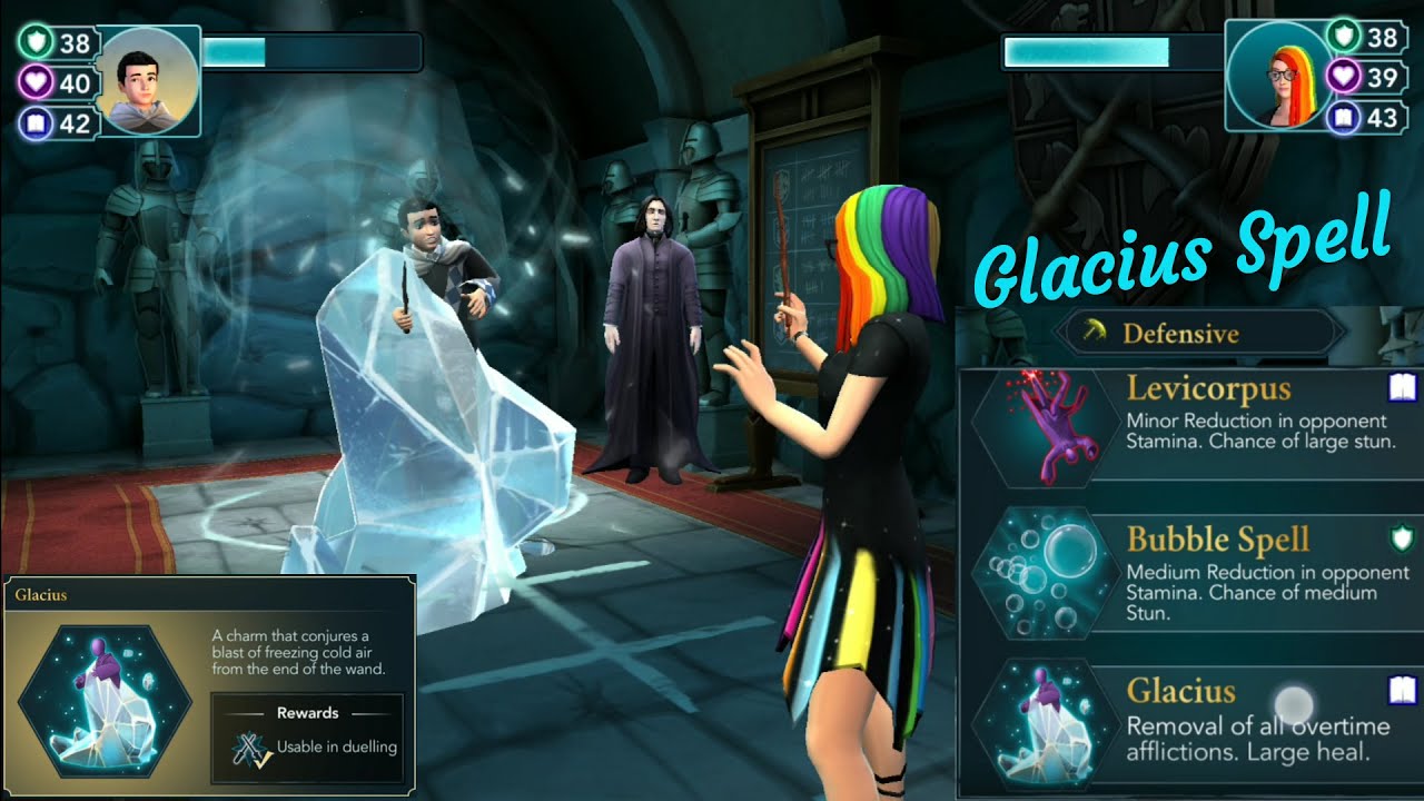 Glacius Spell Harry Potter Hogwarts Mystery Youtube