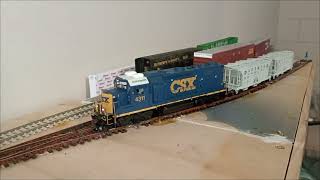 EMD GP39-2 on track testing on my new module