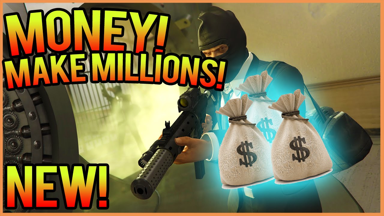 "GTA 5 Online" HOW TO MAKE MILLIONS FAST & EASY! "PACIFIC BANK HEIST JOB!" (GTA V EASY MONEY