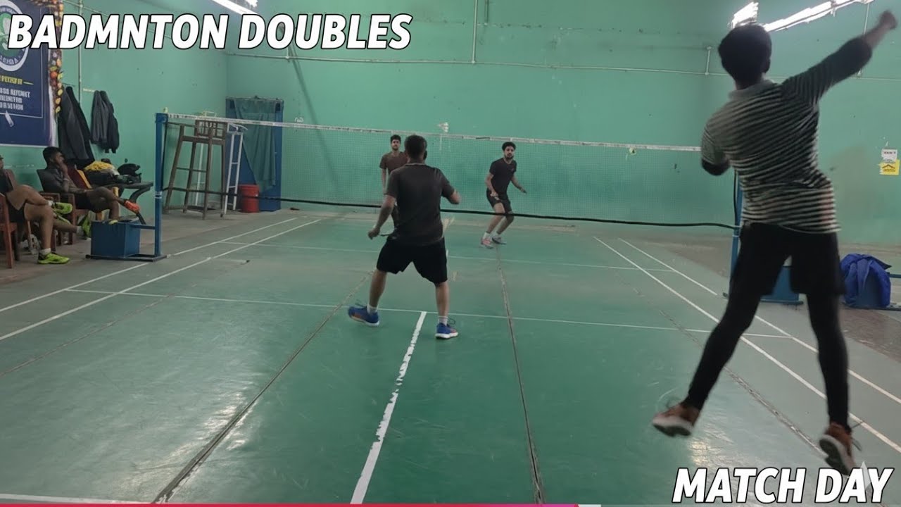 Indoor Badminton Practice || Doubles badminton Match || Suraj & Vimal ...
