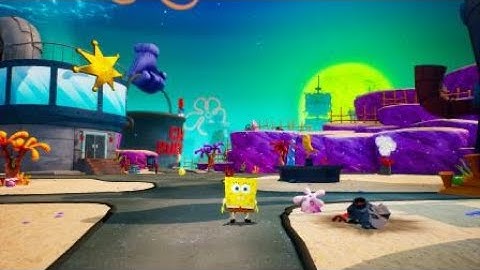 SpongeBob Battle For Bikini Bottom Rehydrated weird but funny SpongeBall glitch