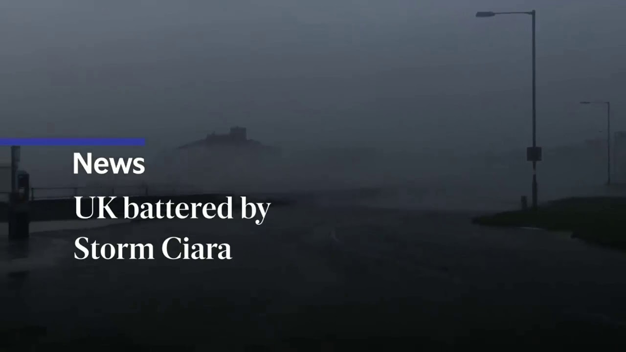 Storm Ciara batters the UK...It's worst storm of the century - YouTube