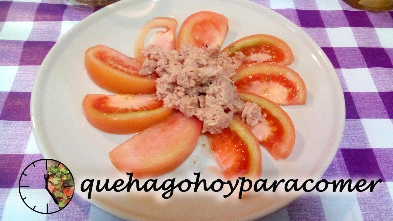Ensalada de tomate y atún