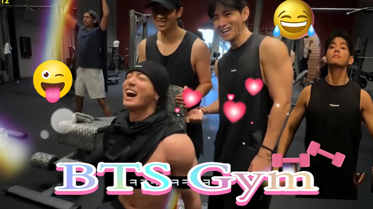 BTS Gym 💪rm vkook gym video 😎 hindi dubbing 