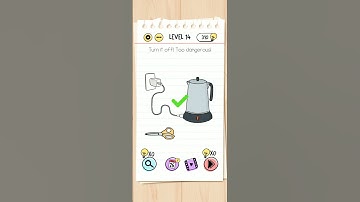 Brain Test - Level 14 - Turn it off! Too dangerous! - SOLVED