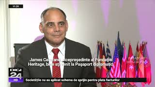 Pașaport diplomatic. James Carafano, despre ce înseamnă siguranţă naţională