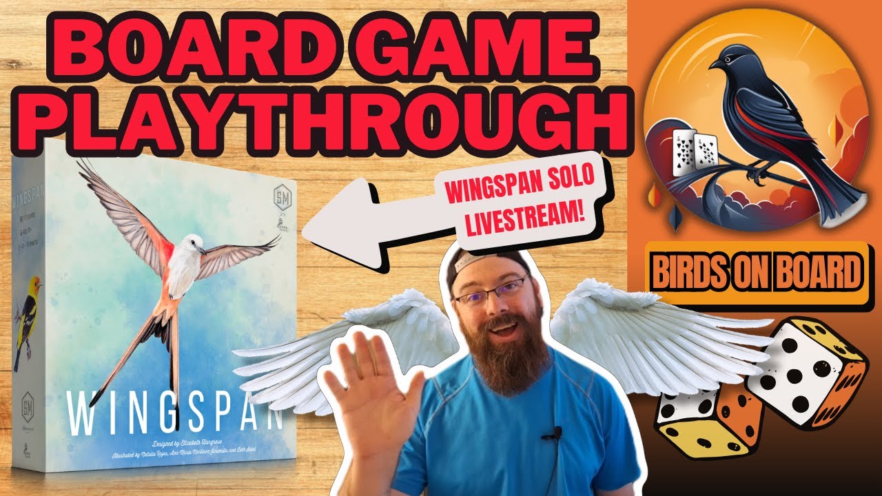 Wingspan Board Game Solo Playthrough - YouTube