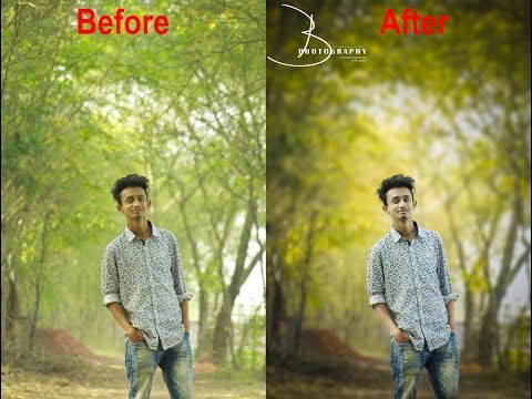 Photoshop Tutorial cc : How To Edit Outdoor Portrait ( Blur Background and Soft Light Effect )