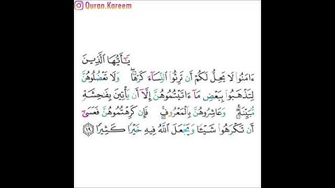 القارئ خالد الجليل - سورة النساء - الآية 19