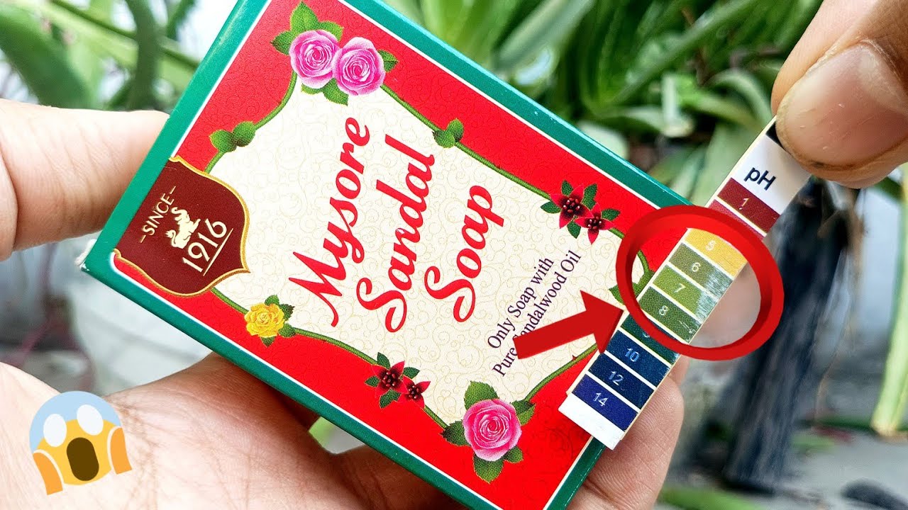 Mysore Sandal Soap | Mysore Sandal Soap pH Level | pH Test Of Mysore Sandal Soap