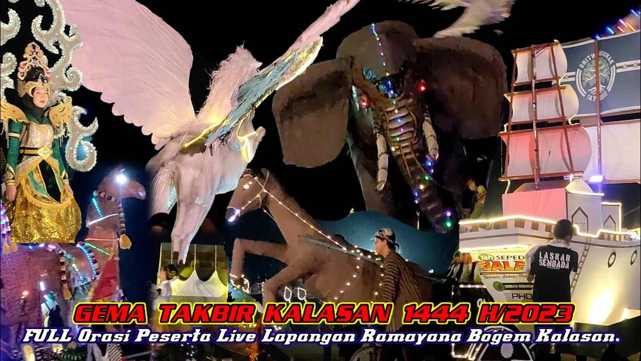 TERMEGAH‼️FESTIVAL TAKBIR KELILING 2023 DI LAPANGAN RAMAYANA BOGEM KALASAN || GEMA TAKBIR 1444 H