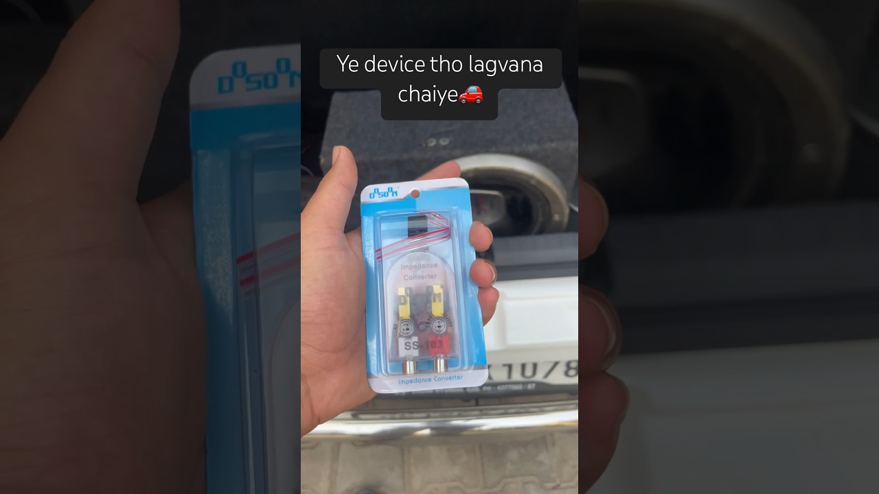 Useful device for good sound quality in car music system🚘🌟 