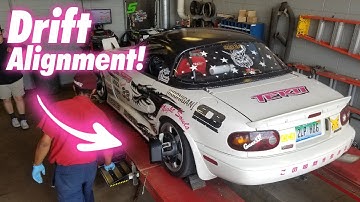 MIATA FINALLY GETS A DRIFT ALIGNMENT!! // Belle Tire Adventures