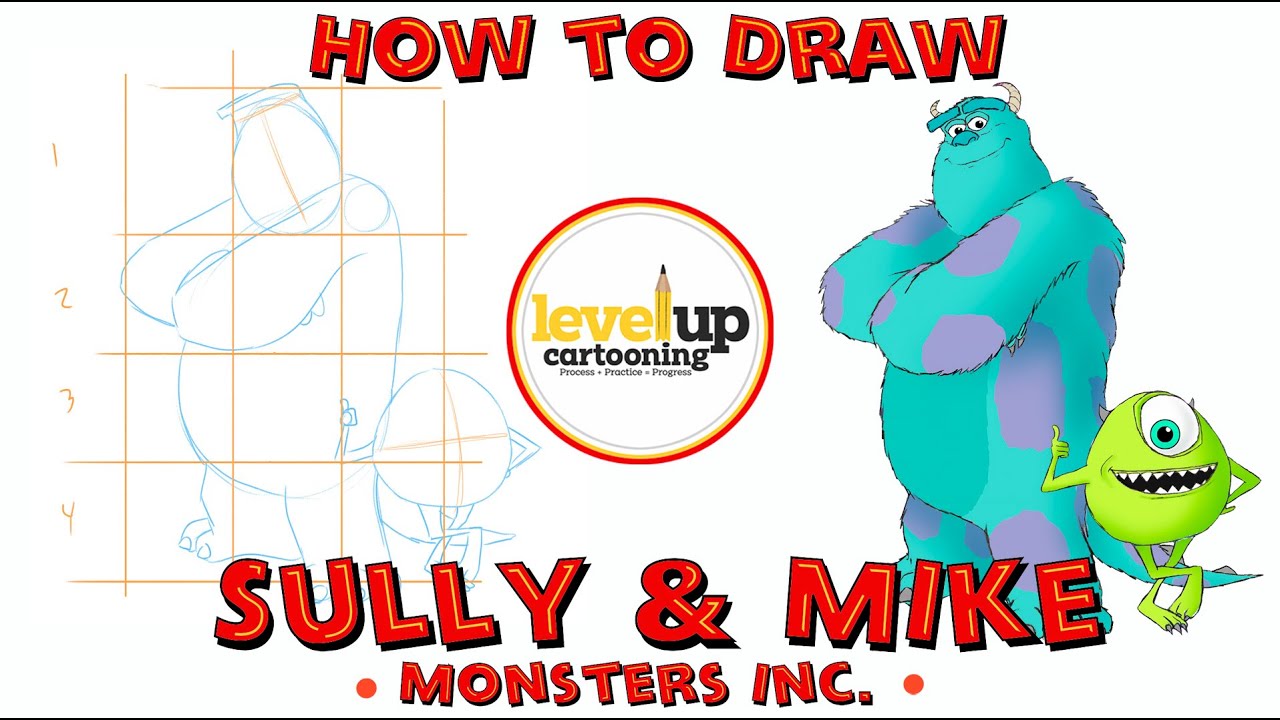 How to Draw Sulley from Monsters Inc. with Easy Step by Step Drawing  Tutorial - How to Draw Step by Step Drawing Tutorials