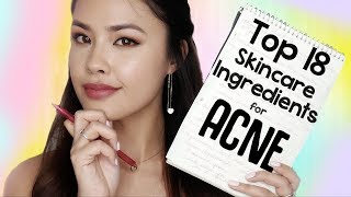 Your Cheat Sheet For the 18 BEST Skincare Ingredients for ACNE!