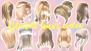 AESTHETIC BLONDE HAIR CODES for Roblox/Bloxburg