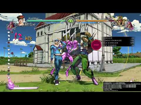 ジョジョの奇妙な冒険 オールスターバトル R　東方定助　コンボ2