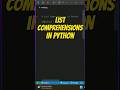🔥 Master Python List Comprehensions in 20 Seconds #coding #programming #python #codingbat