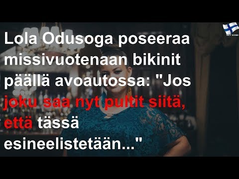 Lola Odusoga poseeraa