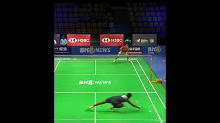 What A Quick Reaction Brian Yang vs Ayush Shetty #badminton#sports #shorts #羽毛球#badmintontournament