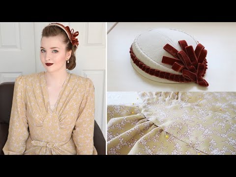 1940's Floral Dress! - Weekend Sewing Vlog