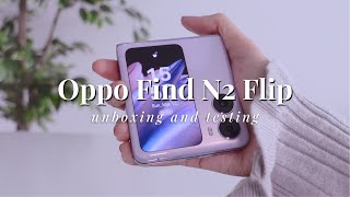 Oppo Find N2 Flip แกะกล่อง | การเปรียบเทียบ Samsung Flip, กล้อง, การเล่นเกม