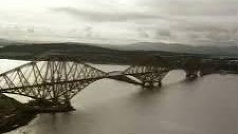 Winter Forth Railway Bridge With Music On History Visit To North Queensferry Fife Scotland