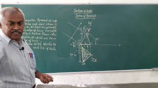 Section of solids | Triangular Pyramid  for VTU JNTU GTU VIT