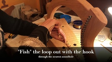How to change a Cláirseach string