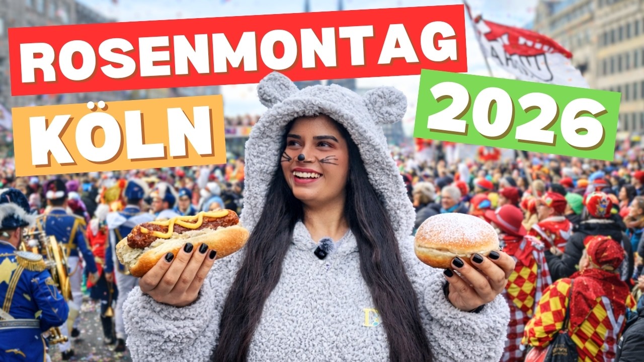 KÖLN ROSENMONTAG : I Tried Karneval Foods (Mutzenmandeln, Berliner, Krakauer…) + KAMELLE HAUL