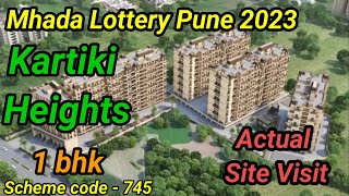 Mhada Lottery Pune 2023 | Kartiki Heights Wadmukhwadi | 1 bhk | Actual site visit | Scheme code 745