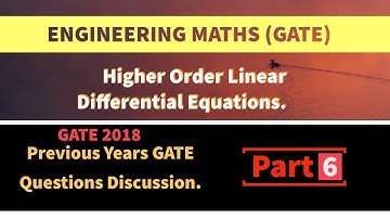 Gate Questions Discussion on Higher Order Differential Equations [Lec 13] || Differential Equations