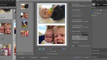 Print multiple photos on one sheet in Photoshop Elements
