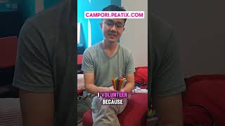 1 of 3 why RJ volunteers. campori.peatix.com #rainbowasia #youthcamp