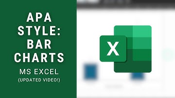 APA Bar Graph w/ Error Bars Excel Tutorial (UPDATED for 2024!)