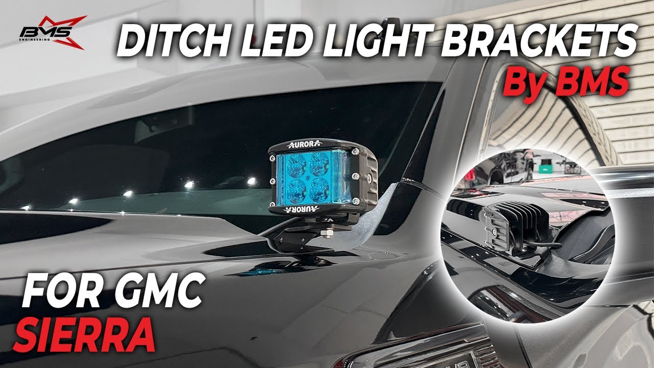 GMC Sierra 2018-2025 Ditch LED Light Brackets