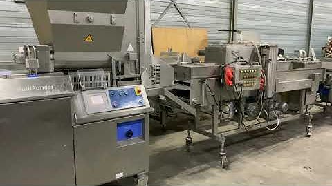 CFS Multiformer MLF400 with full pre-dusting, batter and breading line. Available with fryer