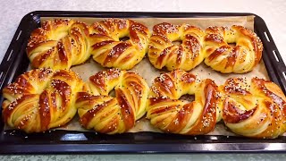 ?بريوش وصفة خاصة ومميزة ماتعجني مادلكي ماتوجعي راسك متعي به عايلتك وضيافك  Brioche is very delicious