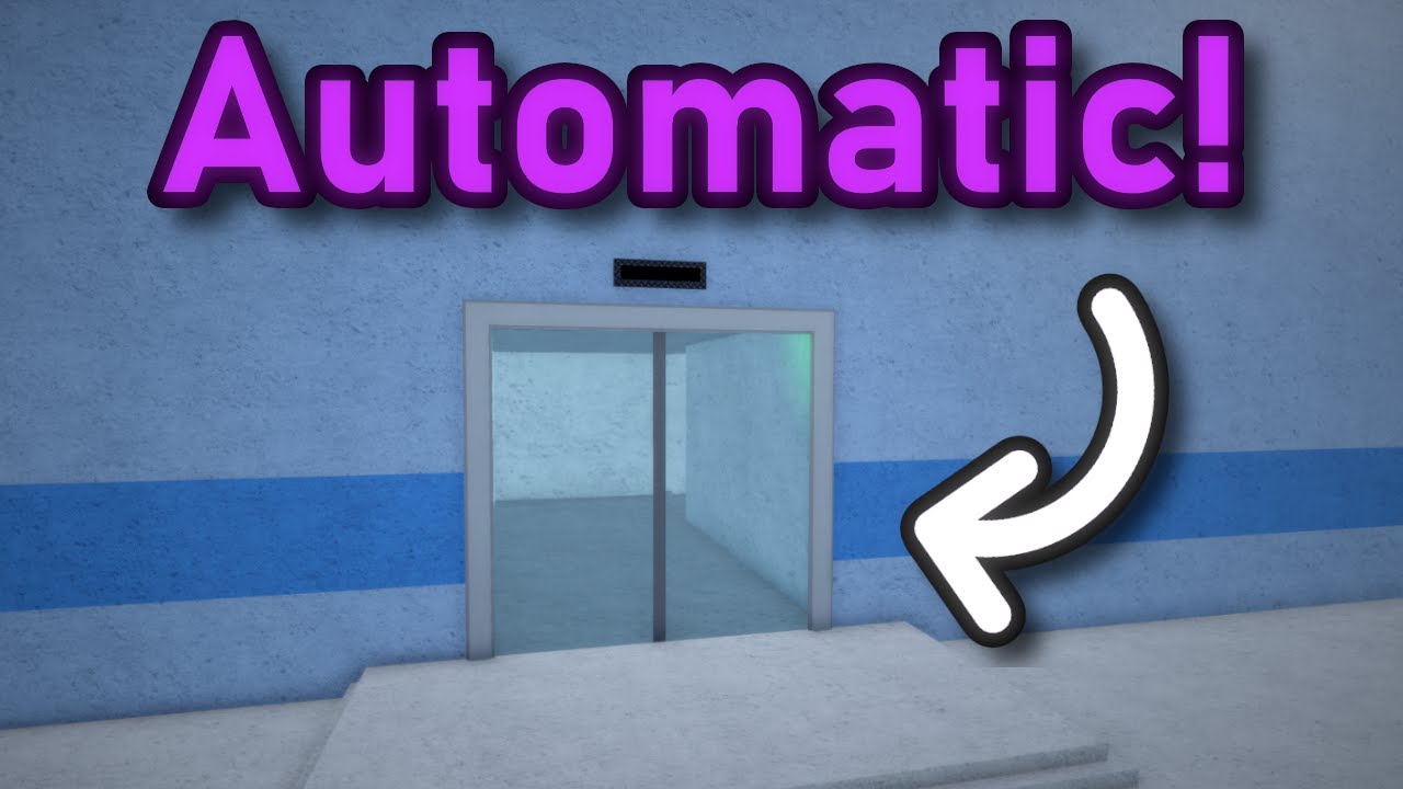 How to make an AUTOMATIC SLIDING DOOR in Obby Creator! - YouTube