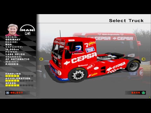 Super Trucks Racing (2003) PS2 - All Truck + Gameplay