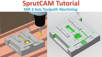 SprutCAM Tutorial #88 | How to Milling 3 Axis Toolpath easy with SprutCAM