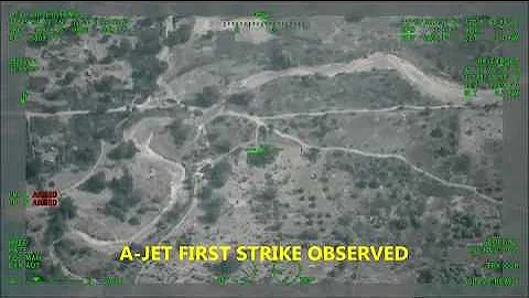 NIGERIAN AIR FORCE FIGHTER AIRCRAFT DESTROYS BOKO HARAM TERRORIST VEHICLE MOUNTED WITH ANTI AIRCRAFT